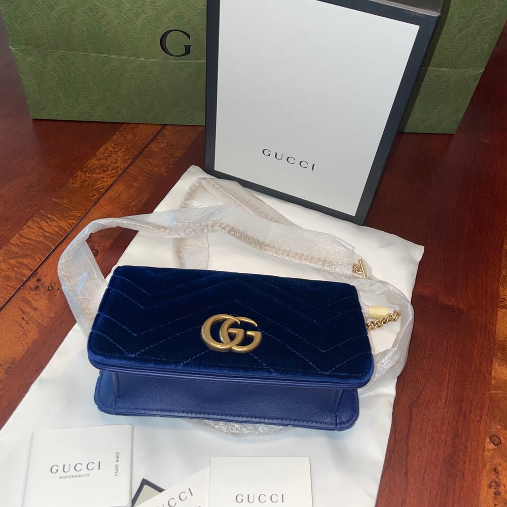 Gucci 💙GG MARMONT MINI CHAIN BAG💙